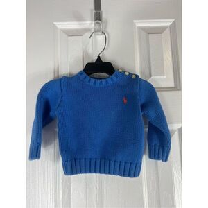 Polo Ralph Lauren Boys Blue Sweater Size 12m